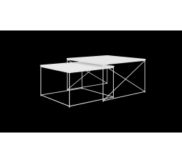 Konferenčný stolík 2v1 Licco Biely+Biely