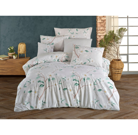 Bavlnená obliečka na vankúš Saly green