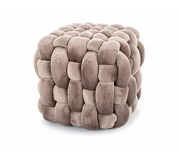 Taburet FARIS, Tmavo béžová VELVET