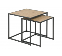 Sada konferenčných stolíkov Seaford dub prírodný