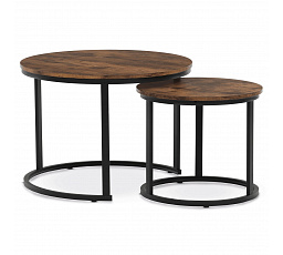 Konferenční stolek 70x70x51cm, mdf, old wood, CT-X7122 OLW