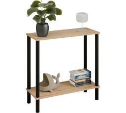 Konzola Claro 80x30 cm - rôzne farby na výber - Dub Artisan, Čierny Mat