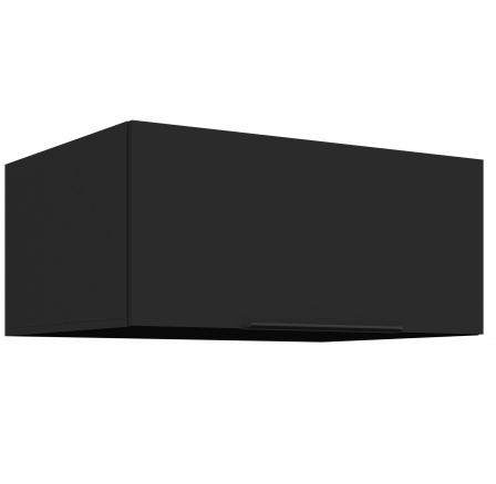 Horná skrinka SIENA - 80 NAGU-36 1F, Čierna mat/Čierna mat