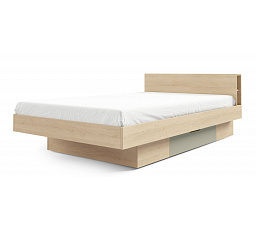 Detská posteľ SALSA SL15 - univerzálna 120x200 cm, Dub piškótový/Eukalyptus/Salsa