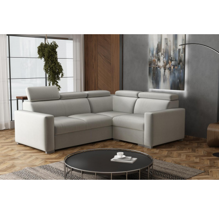 Sedacia súprava Petrit III pravá Paros svetlo šedá