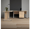 Písací stôl OFFICE 80400/304, Dub sonoma/Biela
