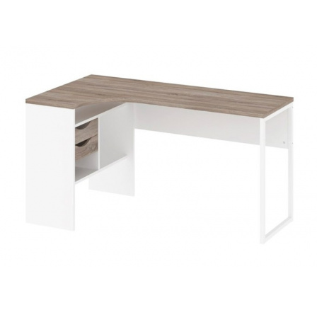 Písací stôl FELIX 118, Biela/ Dub truffle
