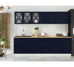 Kuchynská linka Tyra 260/260 tmavo modrá MAT