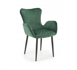 Jedálenská stolička K427, zelený zamat