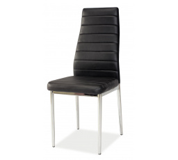 Jedálenská stolička H-261 BIS alu (H261BISSC) čierna / nohy hliník (S) (K150-Z)
