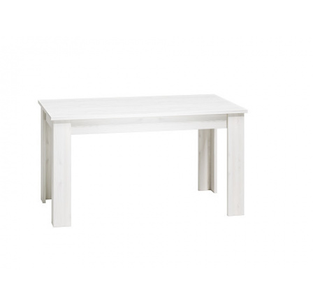 CALCUTTA ST 14002 (CLERMONT ST 14002) - jedálenský stôl, laminovaný, biela borovica/biela borovica MDF (2 balenia) (ML) (K150)
