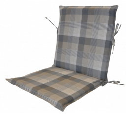 Vankúš pre záhradné kreslo UNI s nízkym operadlom - UNIKO sivá kocka