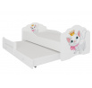 Dvojlôžko s matracmi CASIMO II CAT 160x80 Biele