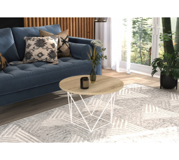 Konferenčný stolík LIAM Biela+Sonoma