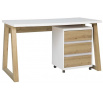 Písací stôl s kontajnerom IWO I Artisan+White