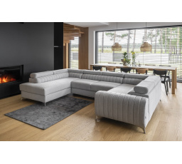 Rohová sedacia súprava v tvare U LOUIS, Borneo 4 Ľavá