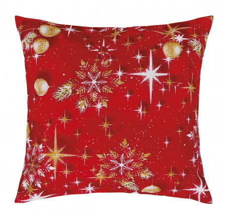 Vianočný obliečka na vankúš 40x40 cm gule zlaté