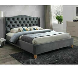 Posteľ ASPEN Velvet, 180x200 cm, sivá Bluvel 14