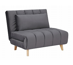 Rozkladacia kreslo BILLY Velvet, sivá Velvet 139/ buk