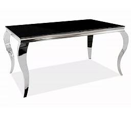 Jedálenský stôl PRINC 150, Čierna/Chróm