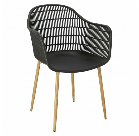 Stolička Becker čierna/prírodná