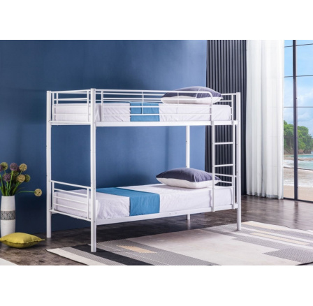 Poschodová posteľ biela BND006