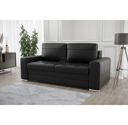 Sofa VERONA II 170 cm - čierna eko koža