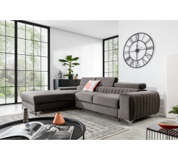 Rohová sedacia súprava GRAYSON, ľavá, zamatová podložka 4