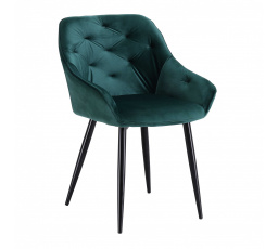 Jedálenská stolička K487, zelená/čierna