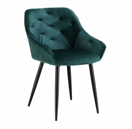 Jedálenská stolička K487, zelená/čierna