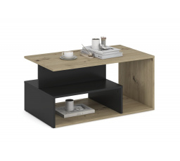 Konferenčný stôl IVA, Dub Artisan/Čierna