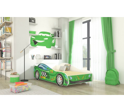 Posteľ s matracom SPEED 160x80 Zelená