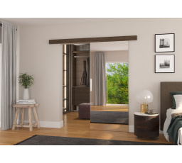 Posuvné dvere na stenu TESS 96 Choco