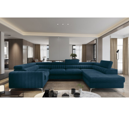 Rohová sedacia súprava v tvare U LOUIS, Nube 40 Pravá