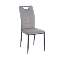 Stolička velvet sivá K13-FX