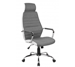 Kancelárska stolička šedo/biela QZY-41H