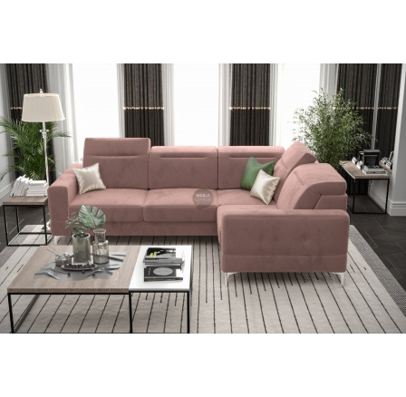 Rohová sedacia súprava MALIBU 250X180 cm - pravá, ružová Rohová sedacia súprava MALIBU 250X180 cm - pravá, ružová