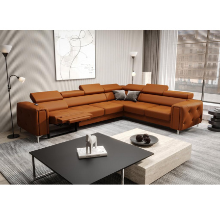 Rohová Kožená sedacia súprava s funkciou, relax ORION I 325x255 cm - prírodná koža - voliteľná farba Rohová Kožená sedacia súprava s funkciou, relax ORION I 325x255 cm - prírodná koža - voliteľná farba