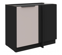 Dolná skrinka ARONA - 105 ND 1F BB, Čierna mat/Kašmír