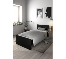 Posteľ Simplicity 211 90x190 cm čierna matná