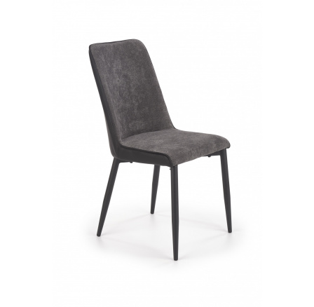 Jedálenská stolička K368, sivá/čierna