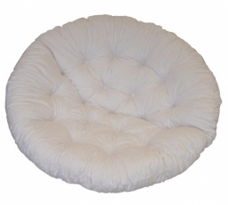 Vankúš pre kreslo papasan 110 cm biely