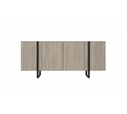 Komoda Verica, dub biskvit / čierne nohy