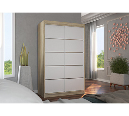 Posuvná skriňa BENISSO 120 Sonoma+White