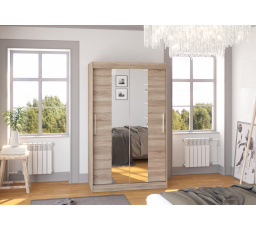 Posuvná skriňa so zrkadlom SANTOS 120 Truffle+Truffle