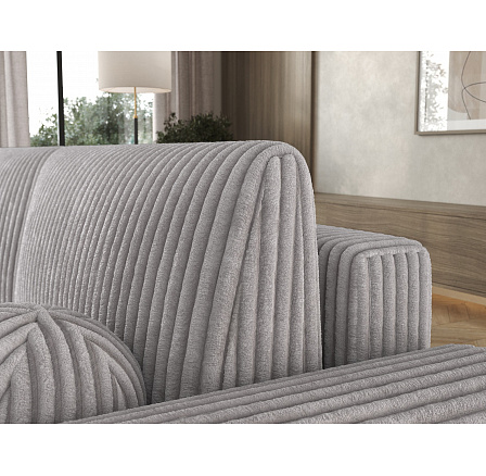 Vianetto corner sofa with sleeping function and storage compartment, light grey velour, universal Modullo 03 275x130 Symmetrical 1