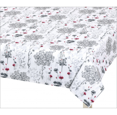 Obrus vetvičky šedé