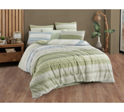 Bavlnená obliečka na vankúš Linea green 70x90