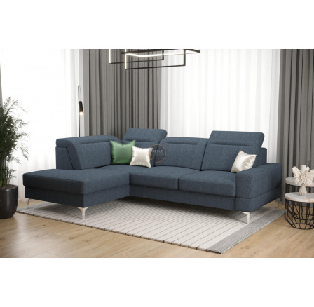 Rohová sedacia súprava MALIBU MINI 180X250 - modrá, ľavá