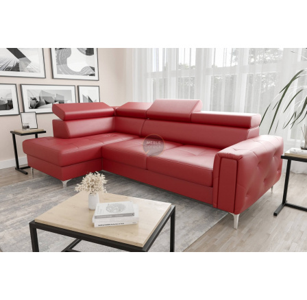 Rohová sedacia súprava s funkciou spania ORION 165x255 prírodná koža - prírodná koža - voliteľná farba, ľavá Rohová sedacia súprava s funkciou spania ORION 165x255 prírodná koža - prírodná koža - voliteľná farba, ľavá